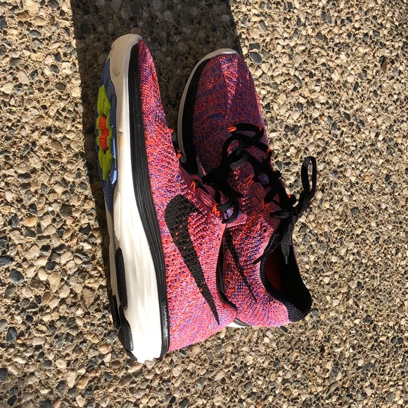 Woman’s Nike fly knit lunar 3 orange - Picture 2 of 6